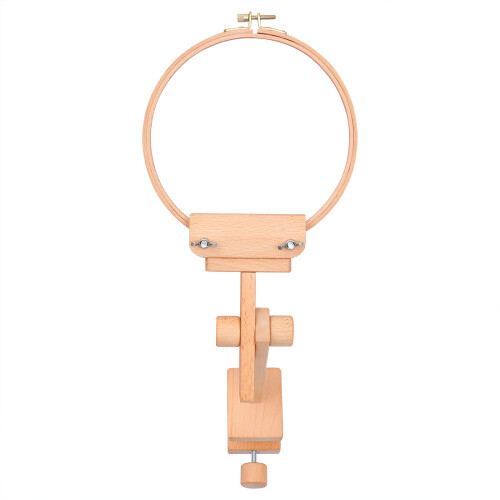 3Pcs Adjustable Wooden Embroidery Stands for Home Craft Projects