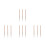 12 Pcs Waterproof Eyebrow Pencil Hard Core Sweat Resistant Deep Brown 5