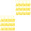 200Pcs Yellow Anti-Fake Plastic Cable Ties Self-Locking Label Tags 3