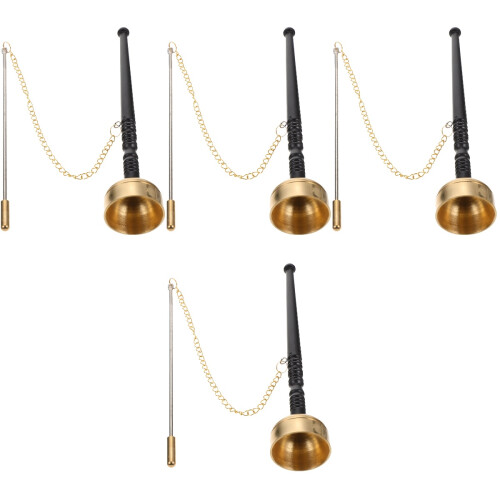 4Pcs Durable Copper Yin Qing Hand Musical Instruments for Temple Use 2