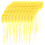200Pcs Yellow Anti-Fake Plastic Cable Ties Self-Locking Label Tags 10