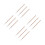 12 Pcs Waterproof Eyebrow Pencil Hard Core Sweat Resistant Deep Brown 7