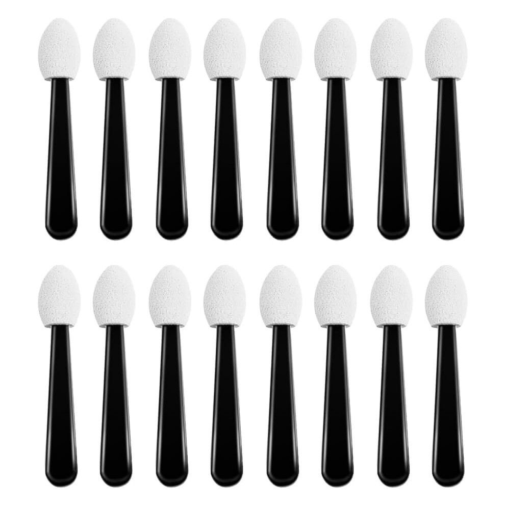 100Pcs Disposable Eyeshadow Applicator Sticks with Soft Sponge Tips for Precise Eye Makeup
