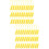 200Pcs Yellow Anti-Fake Plastic Cable Ties Self-Locking Label Tags 6