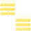 200Pcs Yellow Anti-Fake Plastic Cable Ties Self-Locking Label Tags 5