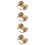 4 Sets Pure Copper Bell Manual Hand Bell 8