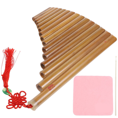 2St Verticale Bamboe Panfluit 15 Educatief Instrument 1