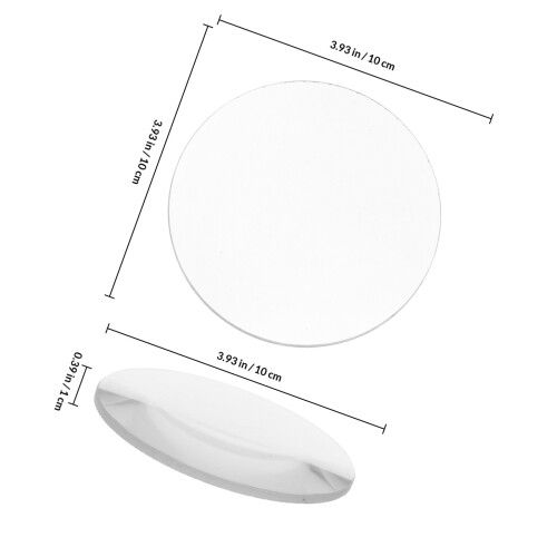 Clear Biconvex Magnifying Lens Glass for Lab and DIY Projects 1