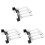 3St Viool Bow Corrector Voor Beginners Multi Kleur Makkelijk En Stevig 2