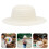 12St Kinder Strohoed DIY Schilder Hoed Lichtgewicht Compact Creatief 6