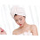 2pcs Microfiber Hair Towel Quick Drying Cap for Long Hair with Secure Button Closure Random Color 1