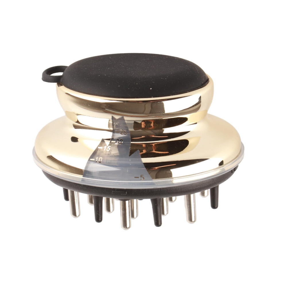 Unisex Gold Scalp Massager Brush Essential Oil Applicator Comb With Precise Dispensing And Scale Window