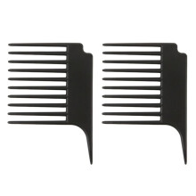Wide Tooth Hair Comb Set for Gentle Detangling and Versatile Styling, 2Pcs ABS Travel Size