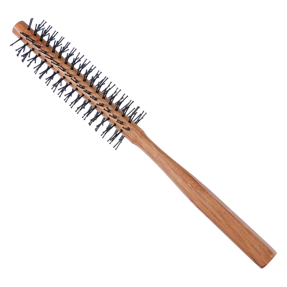 Wooden Hair Brush for Curly Hair with Ergonomic NonSlip Handle and Gentle Scalp Massage