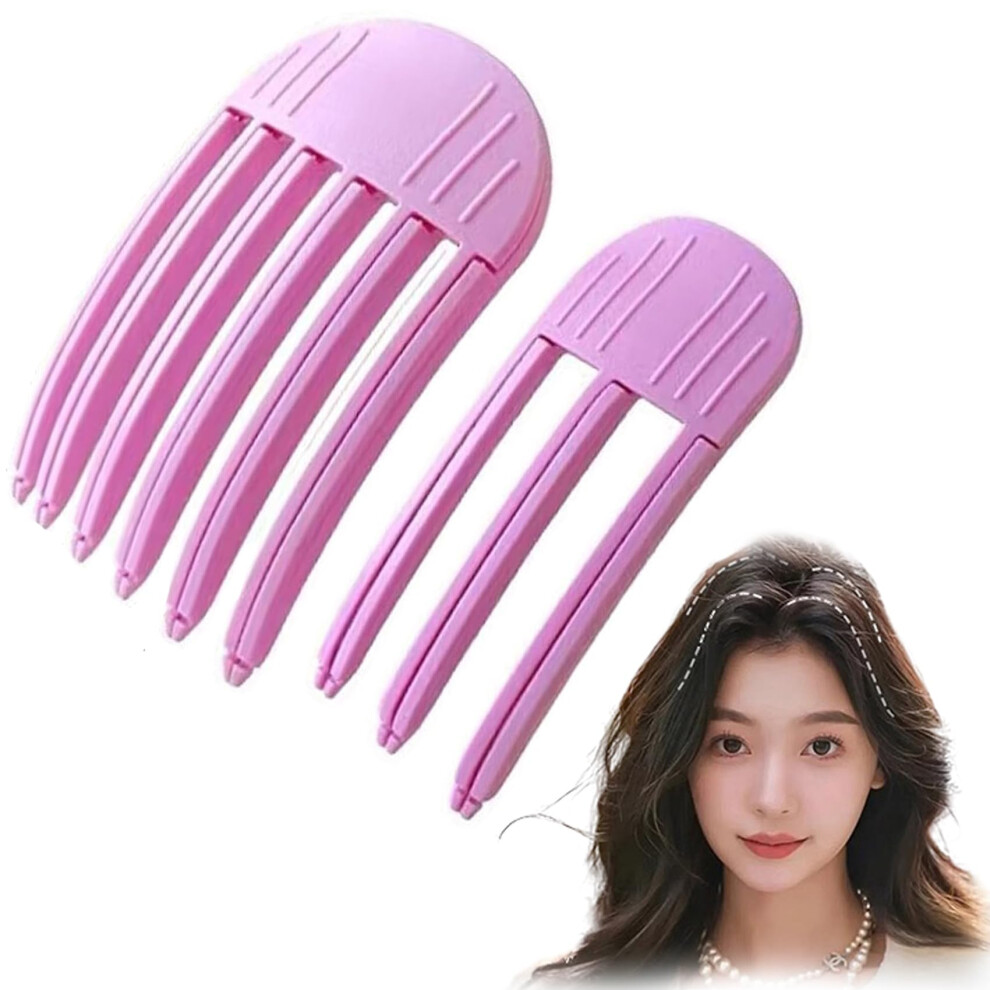Hair Volumizer Clip Set with Dual Sizes for Instant Root Lift and Quick Volume Boost Purple