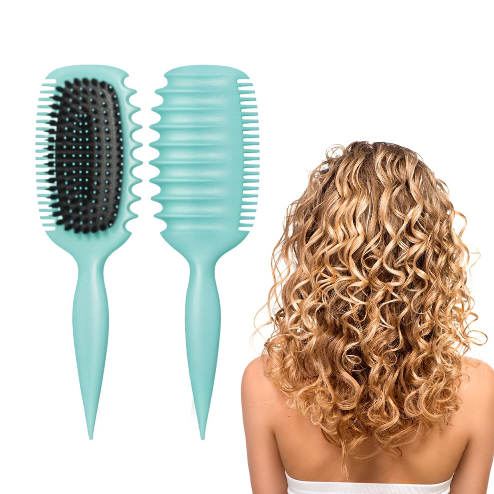 Unisex Curl Defining Brush For Wet Hair, Gentle Detangling And Styling For Natural Curly Hair
