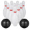 2Sets Mini Bowling Set Für Kinder Sicherem Weißem Kunststoff 1