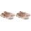 2Pièces Ballet Satin Beige Semelle Élastique 2