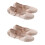 2Pièces Ballet Satin Beige Semelle Élastique 5