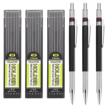 6Ensembles Crayons Mécaniques Plastique Ensemble Portable Recharges