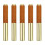 5Pièces Stylos Plume Bois Métal Compact École 10