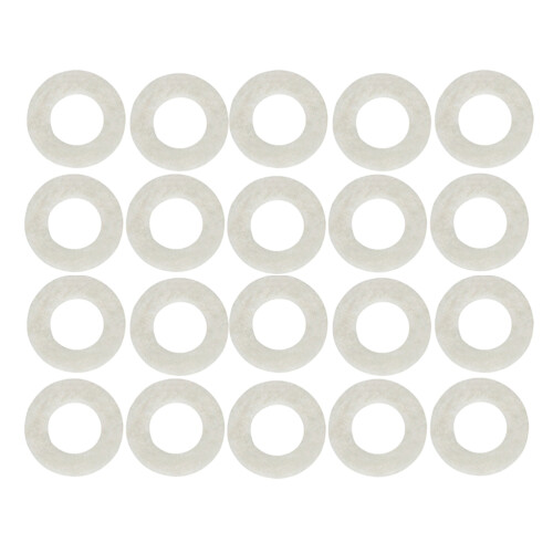 60Pièces Plaques De Feutre Pour Trompette Accessoires Blancs