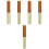 5Pièces Stylos Plume Bois Métal Compact École 6