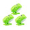 9Pcs Clockwork Bouncing Frog Toys Plastic Educational Fun 1
