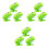 9Pcs Clockwork Bouncing Frog Toys Plastic Educational Fun 3
