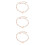 3Pièces Rose Gold Mode Durable Femme 7
