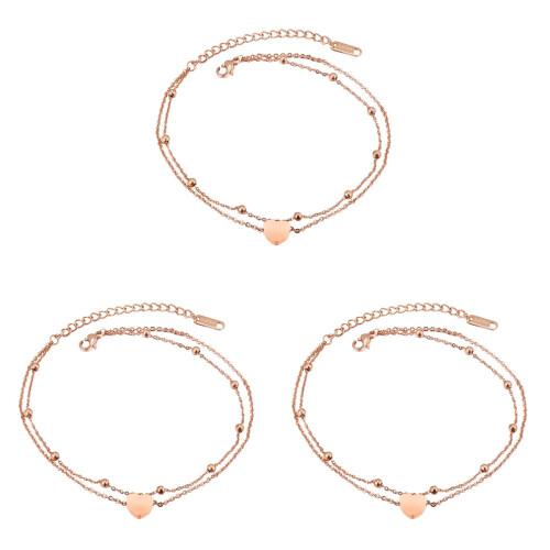 3Pièces Rose Gold Mode Durable Femme 1