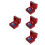 4Ensembles Coffres Marron Pour Enfants Carte Et 10