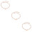 3Pièces Rose Gold Mode Durable Femme 8