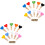 2Ensembles Clips Bois Cœur Colorés Pour Photos 3