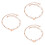 3Pièces Rose Gold Mode Durable Femme 6
