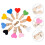 2Ensembles Clips Bois Cœur Colorés Pour Photos 8