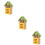 3Pièces Abri En Bois Décor Suspendu 9