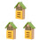 3Pièces Abri En Bois Décor Suspendu 2