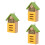 3Pièces Abri En Bois Décor Suspendu 6
