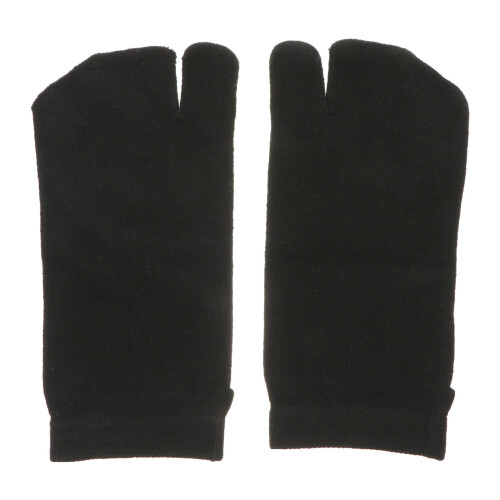2Paires Noires Courtes Coton Split Toe Respirantes