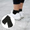 2Paires Noires Courtes Coton Split Toe Respirantes 9