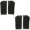 2Paires Noires Courtes Coton Split Toe Respirantes 6