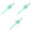 3Pièces Silicone Enfants Vert Durable Cartoon Agréable 3