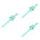 3Pièces Silicone Enfants Vert Durable Cartoon Agréable 6