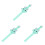 3Pièces Silicone Enfants Vert Durable Cartoon Agréable 2