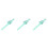 3Pièces Silicone Enfants Vert Durable Cartoon Agréable 4