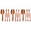 3Ensembles Pinces Rose Gold Acier Résistant 4