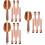 3Ensembles Pinces Rose Gold Acier Résistant 7