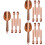 3Ensembles Pinces Rose Gold Acier Résistant 6