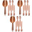 3Ensembles Pinces Rose Gold Acier Résistant 3